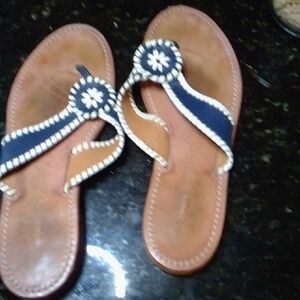 Stylish Brown and Blue Women's Sandals